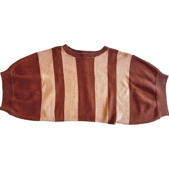 Trina Turk Horizon Bold Stripe Boatneck Dolman Sleeve Ribbed Trim Sweater - Picture 12 of 16